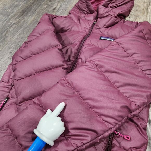 Patagonia Womens XS Hi-Loft Down Sweater Hoody Parka Goose Down Puffer Jacket - Picture 11 of 15